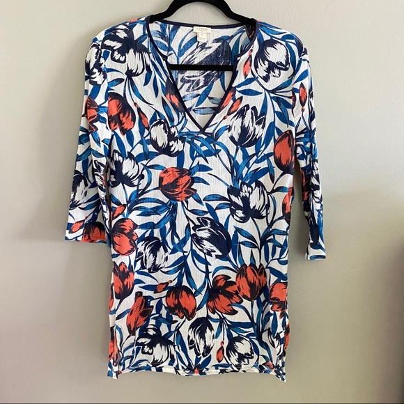 J.Crew Floral Tunic - Picture 2 of 6